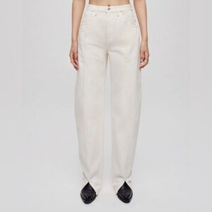 RE/DONE vintage style white denim jeans